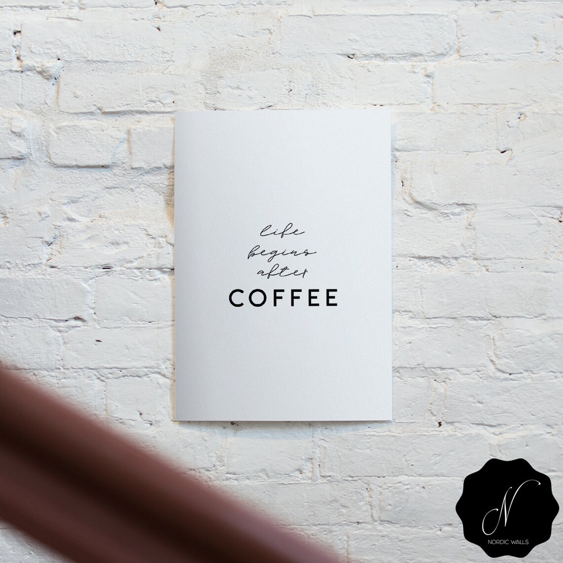 Coffee Poster Coffee Quote Typography Wall Art Prints | Etsy