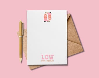 Western Personalized Notecard Set