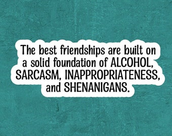 Funny stickers, True friendships, ride or die, best friend gift