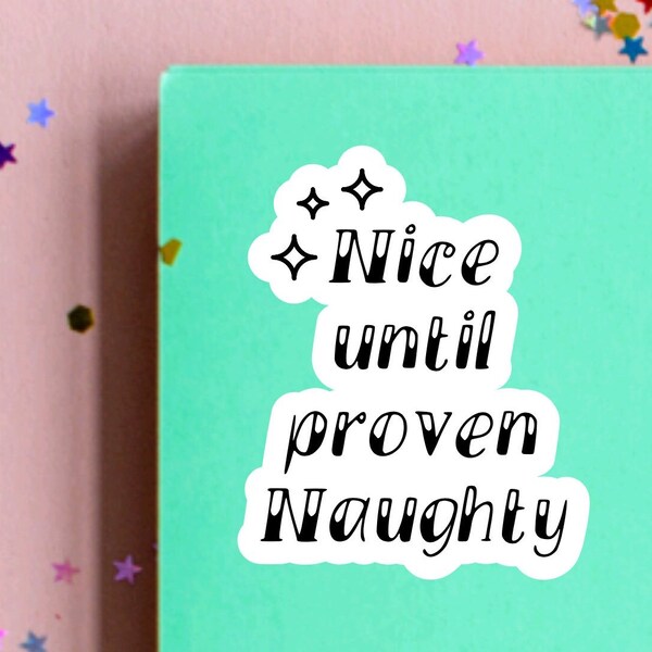 Naughty List Stickers Etsy