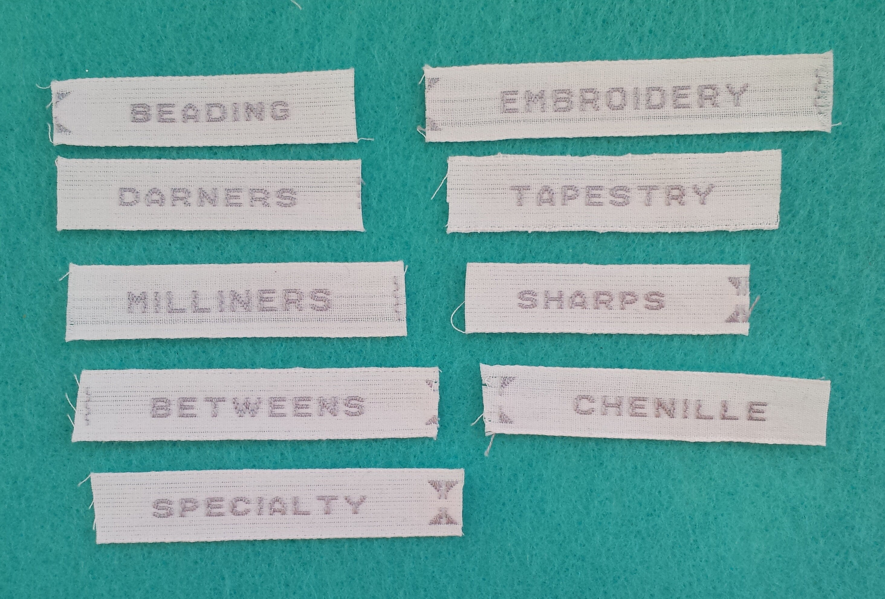 Needle Labels for needle books pin cushions quilters Etsy