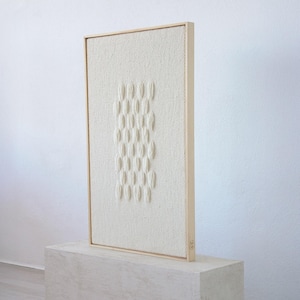 Large Framed Wall Art - Textile Wall Decor -  Weaving Wall Hanging - Natural Handmade Tapestry - Japandi Wall Weaving - Contemporary Decor