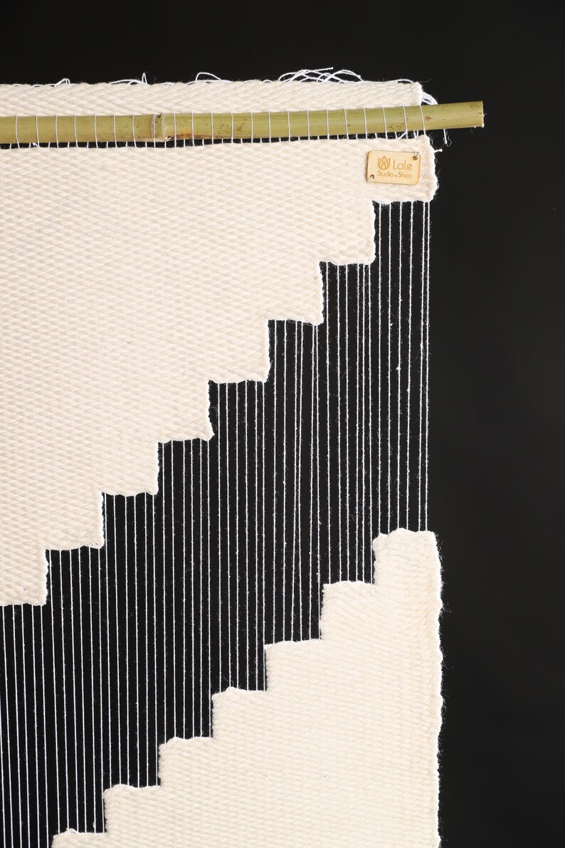 Cotton Rope Textile Art Rustic Interior Art Macrame Hanger Etsy