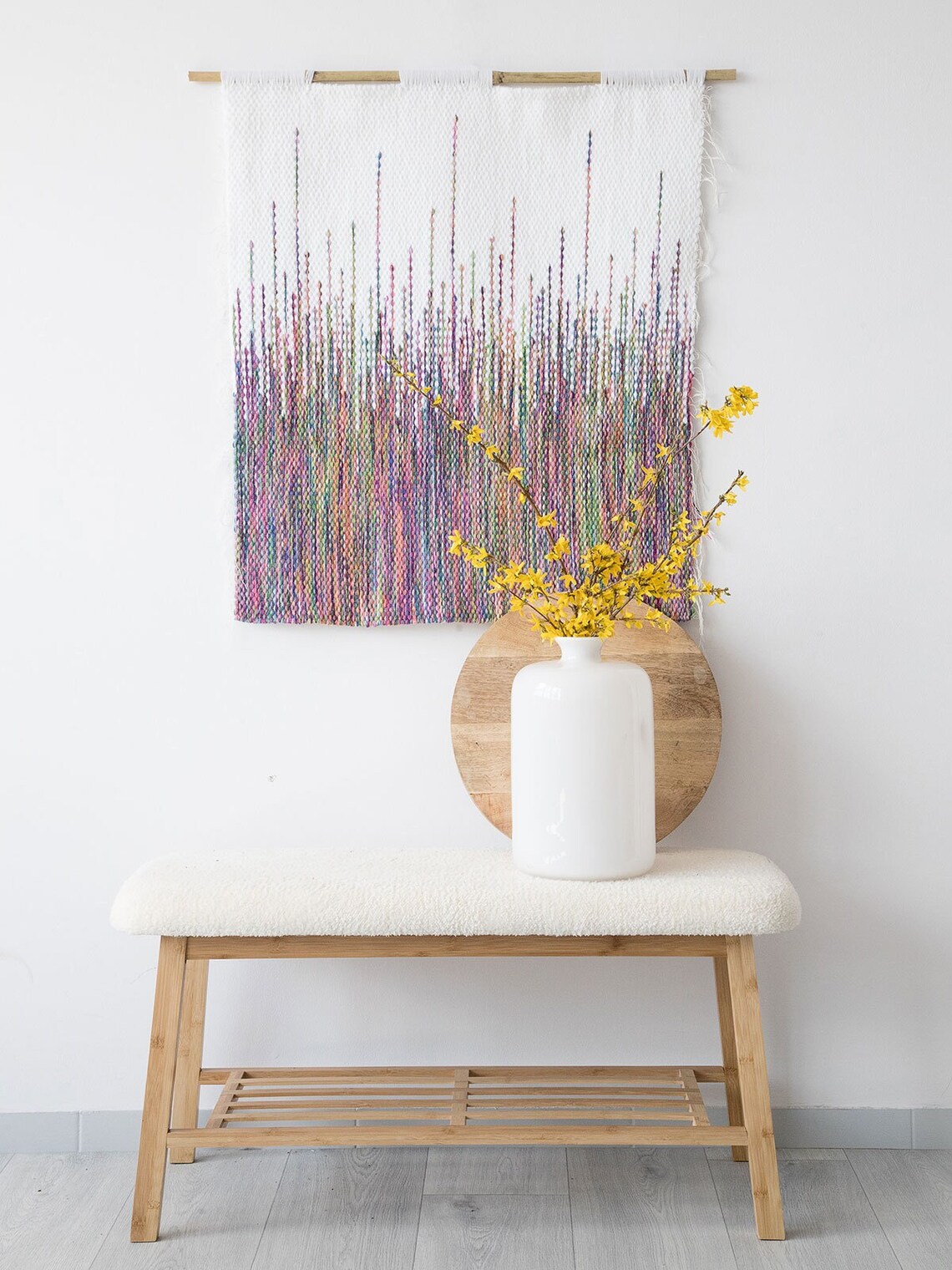 Large Woven Tapestry Wall Tapestry Woven Weaving Loom Etsy