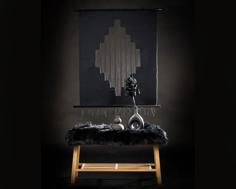 Cotton Rope Textile Art Rustic Interior Art Macrame Hanger Etsy