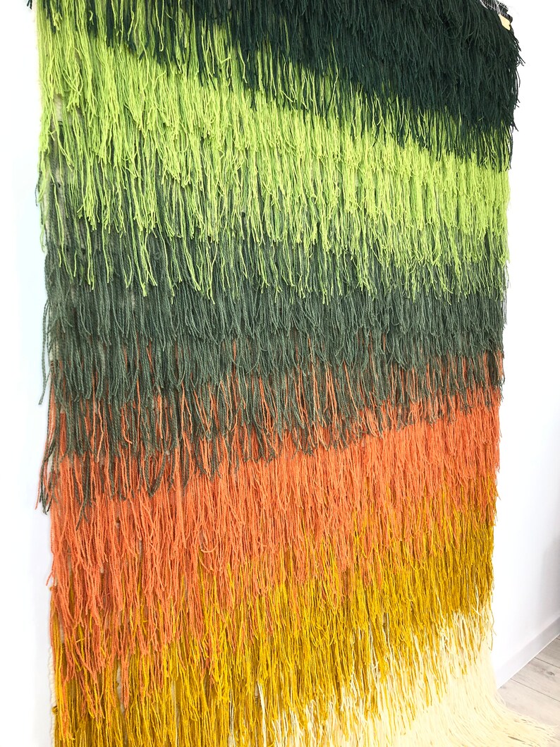 Fabric Wall Art Wool Wall Decor Natural Knitting Wool Large Etsy