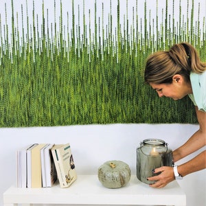 Large Woven Wall Hanging, Modern Wall Ornament, Gift for Housewarming