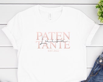 T-Shirt Patentante mit Namen Patentante est...