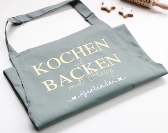 Kochschürze mit Namen Erwachsene 'Kochen'