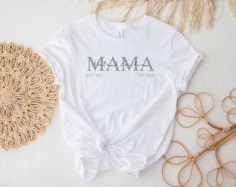 T-Shirt MAMA mit Namen MAMA est...