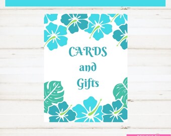 Beach wedding, beach wedding shower, sign for cards and gifts, Gift Sign, Beach Wedding, Cards and Gifts, Shower Gift Sign,