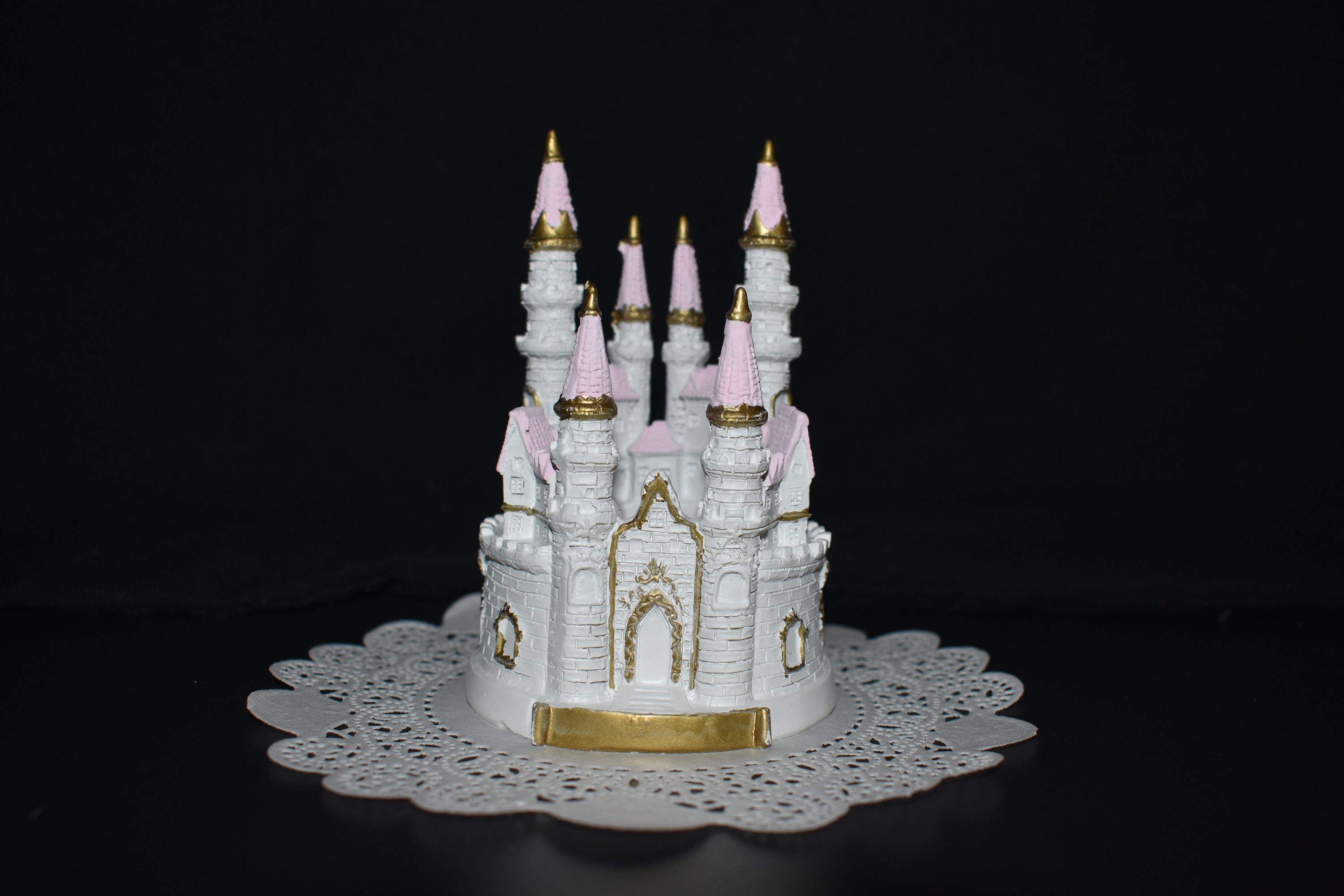 Small Lighted Cinderella Castle Cake Topper Etsy