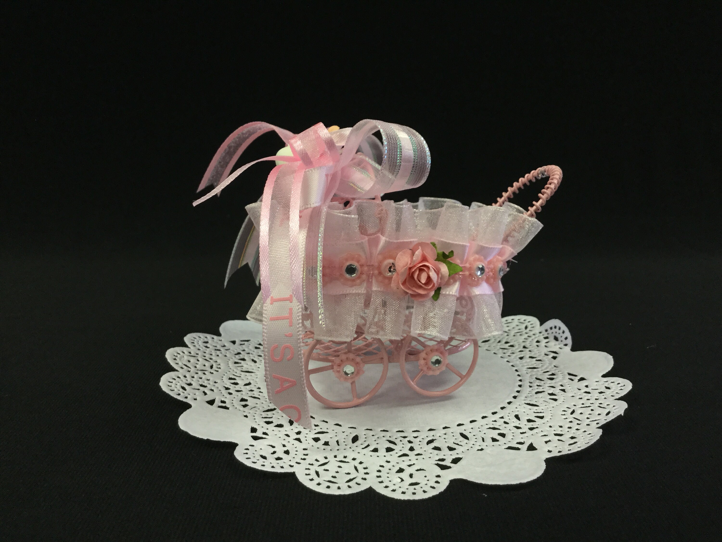 Baby Carriage Cake Topper/ Baby Shower/Decoration/Party Favor/ Etsy