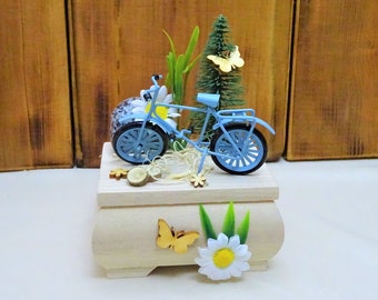 mini Box Holz, Geschenkbox Fahrrad, Geldgeschenk, Gutschein Fahrrad, Geburtstagsgeschenk, Gutschein verpacken, Geschenkbox Gutschein, Männer
