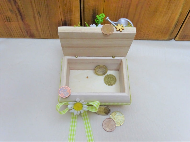 Garten mini Holzbox Gutschein Garten Geldgeschenk Garten