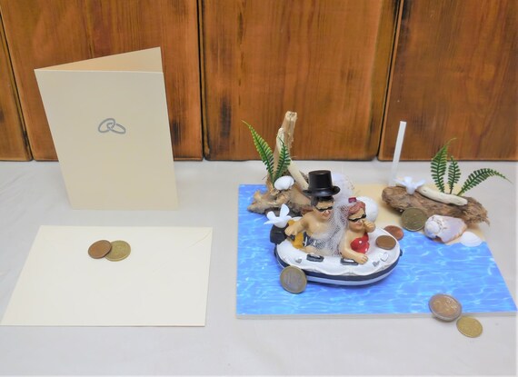 Karte Strandhochzeit Boot Geldgeschenk Hochzeit Hochzeitsgeschenk Geld Verschenken Flitterwochen Gutschein Hochzeit Verpacken Schiff