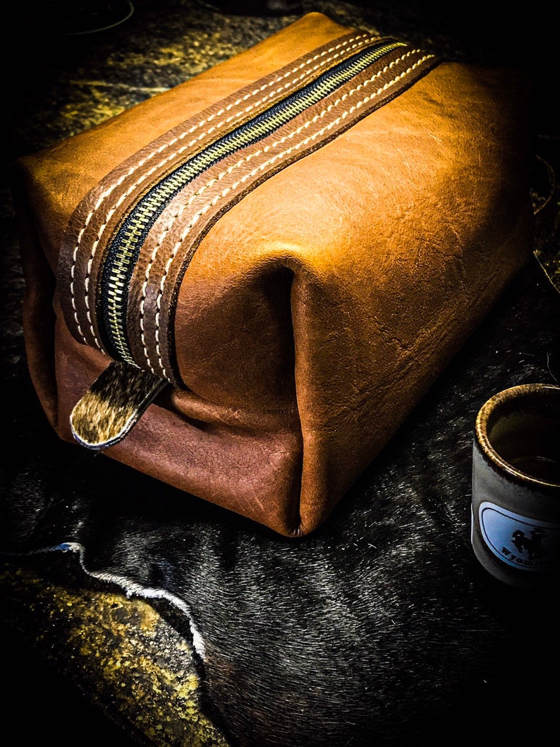 Leather Shaving Bag Etsy