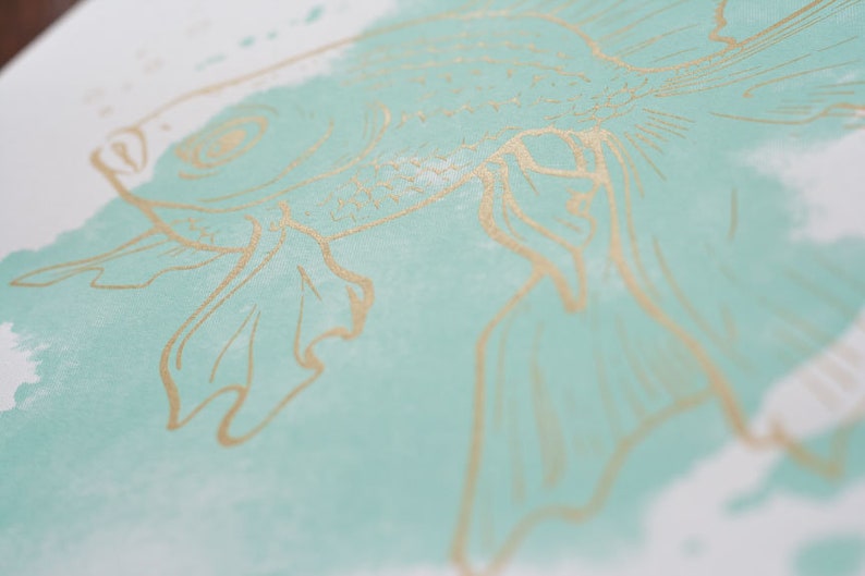 Goldfish Poster 11x14 Screen Print