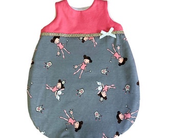 Puppenschlafsack „Prinzessin“ für Puppen in Größe 30cm bis 48cm