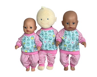 Pijama de muñeca “Bolso” en talla 40/43 cm