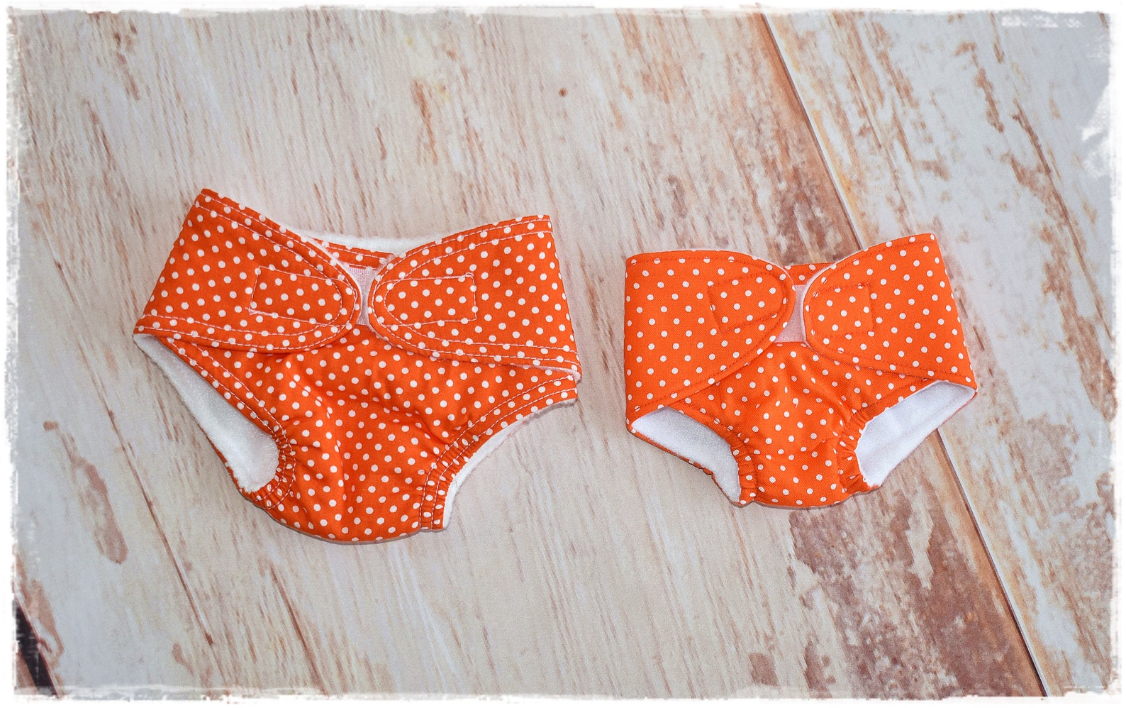 Charming doll diaper orange in size 1 3038 cm size 2 4048 Etsy