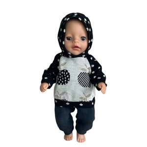 Doll hoodie Apple in size 36/38 cm image 2