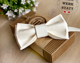 Fliege Leder Baumwolle verstellbar Geschenk für Männer Hochzeitsaccessoires Bräutigam