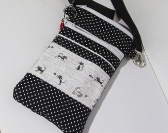 Cell phone bag to hang around your body, cross body cell phone bag, shoulder bag, small shoulder bag