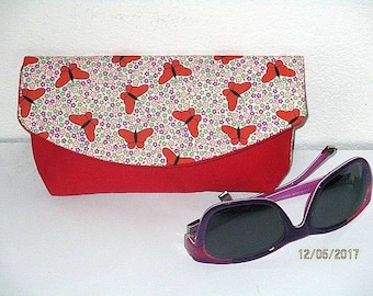 Glasses case, sunglasses case, cosmetic bag, XL