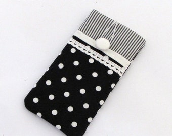 black and white with compartment, smartphone - cell phone case