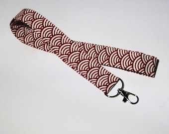 Chest strap, lanyard keychain, Japanese design, art deco