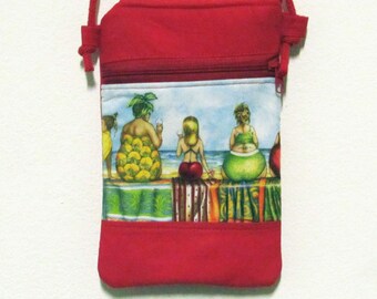 Handytasche zum umhängen, cross body- Handytasche,  Umhängetäschchen, kleine Schultertasche, fruit Ladies