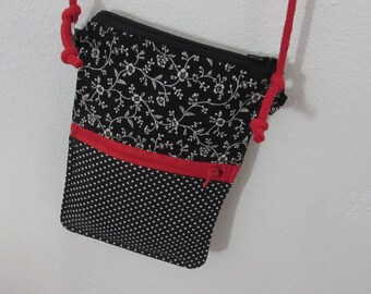 Cell phone bag to hang around your body, cross body cell phone bag, shoulder bag, small shoulder bag