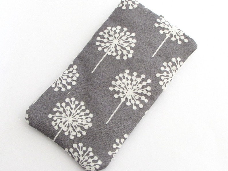 Father's Day, grey-white puss flower, smartphone mobile phone case, mobile phone sock image 3