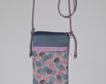 Cell phone bag to hang around your body, cross body cell phone bag, shoulder bag, small shoulder bag,