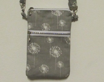 Cell phone bag to hang around your body, cross body cell phone bag, shoulder bag, small shoulder bag,