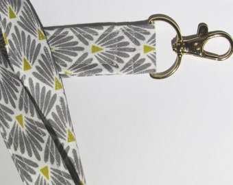 Brustband, Schlüsselband Schlüsselanhänger, japanisches Design, art deco