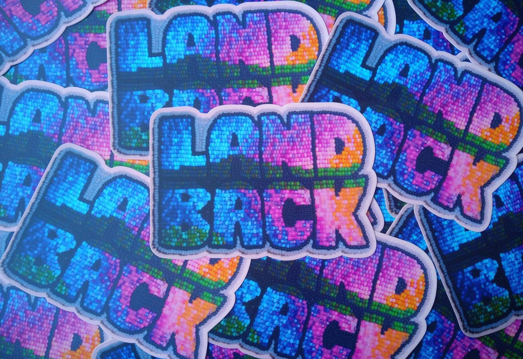 Land back sticker