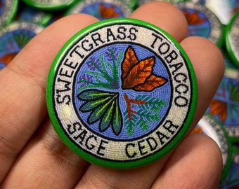 Sacred plants pin