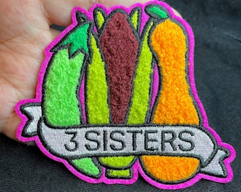 3 Schwestern Chenille Aufnäher