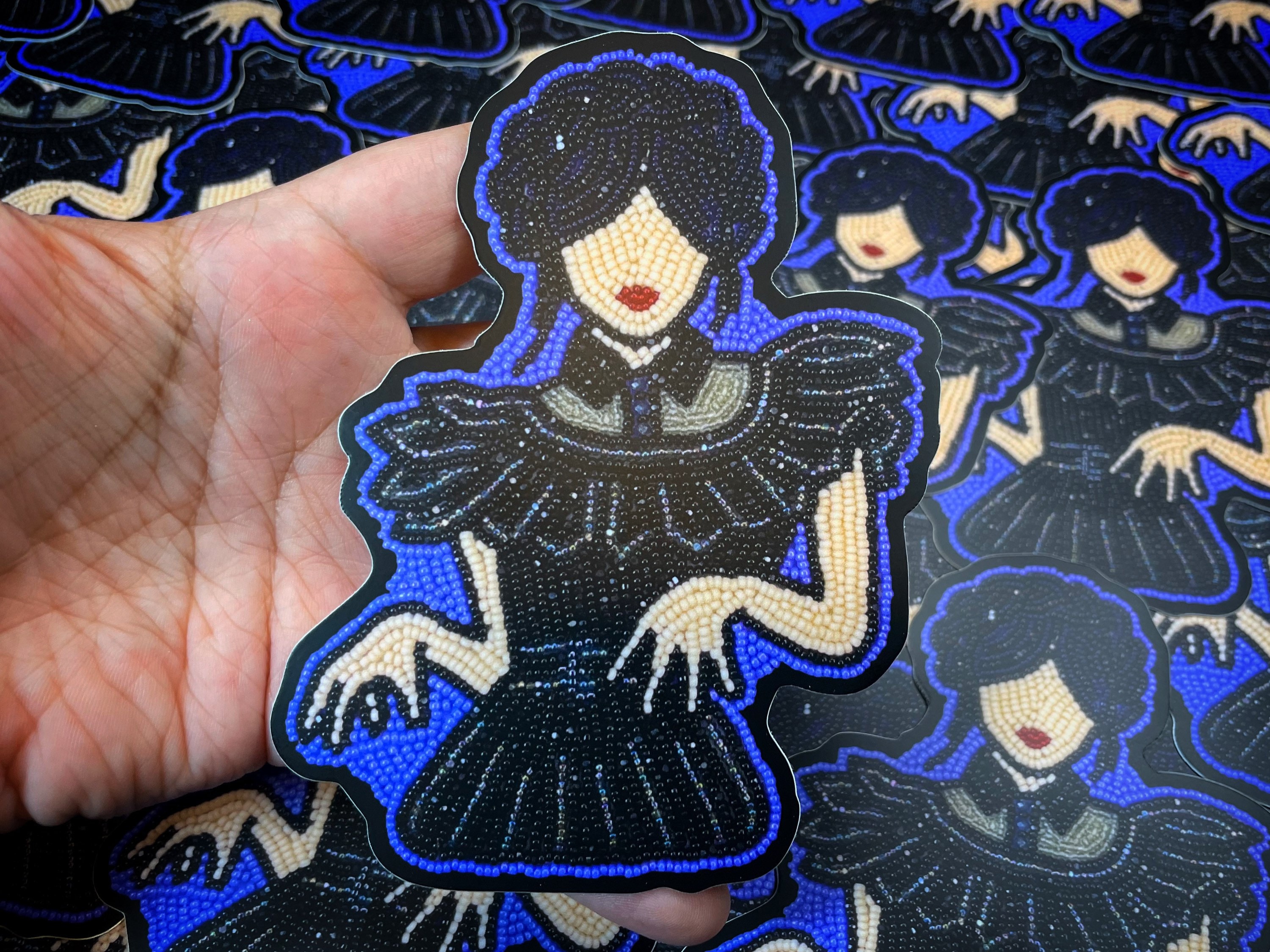 Wednesday Addams Socially Distant | Sticker