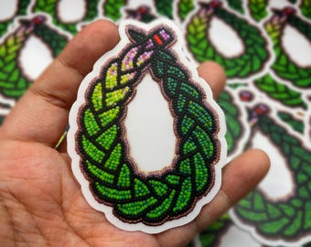 Sticker tresse foin d'odeur