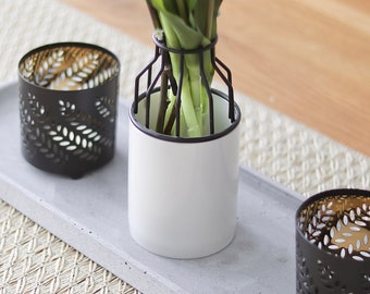 Moderne Vase für Kunst- und Trockenblumen – Das Perfekte Ostergeschenk | Gefäß für Kunstblumen | Frühling für Dein Zuhause