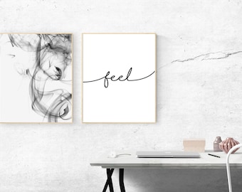 Set di stampe artistiche "Yoga - feel"