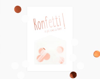 Biglietto di compleanno con coriandoli | Cartolina con busta e coriandoli | Biglietto di auguri moderno | Biglietto minimalista