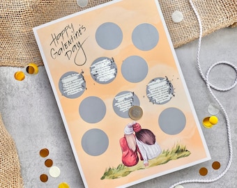 Regalo per la tua migliore amica | Poster per il Galentine's Day - 10 attività da grattare per le migliori amiche | Anti-San Valentino