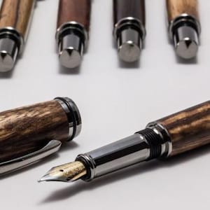 handgefertigte edle Füller aus Ihrem Wunschholz - ideales Geschenk für Mann und Frau, Gravur und Etui optional, kostenfreie Lieferung!