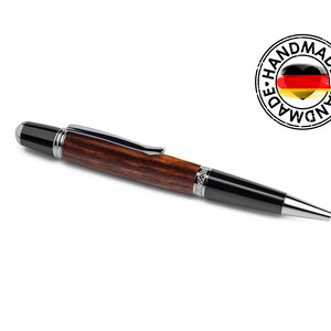 BALPEN HOUTEN HANDGEMAAKT met gravure gemaakt van prachtig Beli hout