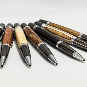 Handgemaakte, elegante balpennen/pennen van hout naar keuze - met de hand gedraaid en gratis verzonden! - Gemaakt in Duitsland
