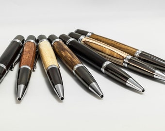 handmade wooden Ballpoint Pens - handcrafted from fine woods of your choice ! Made in Germany - free shipping worldwide